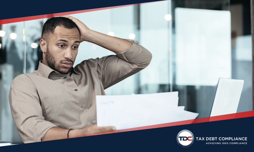 TAX Debt Compliance Blog Banner Website When the Payroll Shrinks but the Tax Debt Doesn't